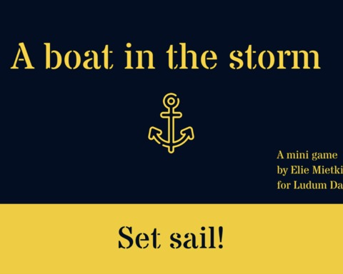 A boat in the storm