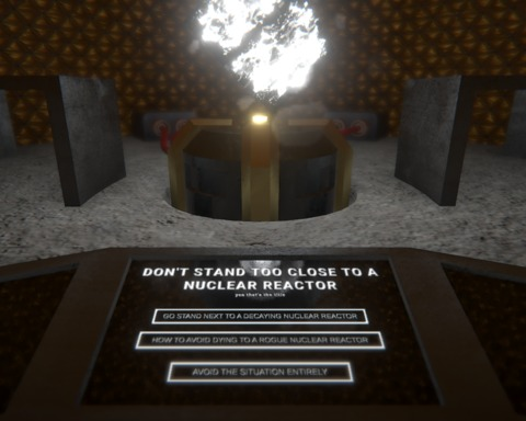 Don't stand too close to a nuclear reactor
