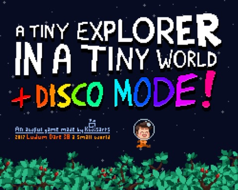 A tiny explorer in a tiny world