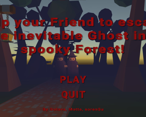 Help your Friend to escape the inevitable Ghost in a spooky Forest!