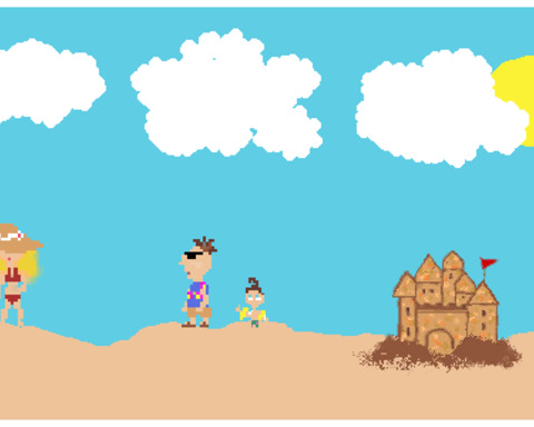 I was Reincarnated as a Middle Aged Dad Protecting his Son's Sand Castle