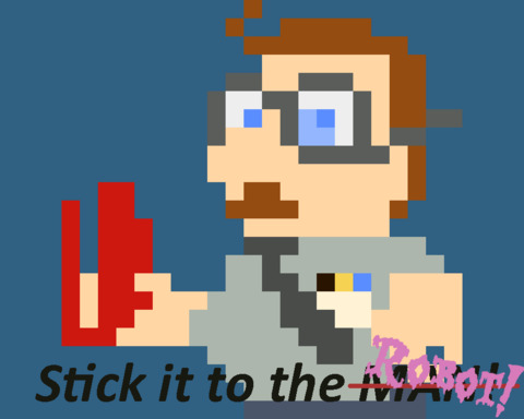 Stick it to the ... Robot!