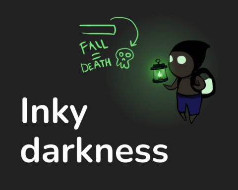 Inky darkness
