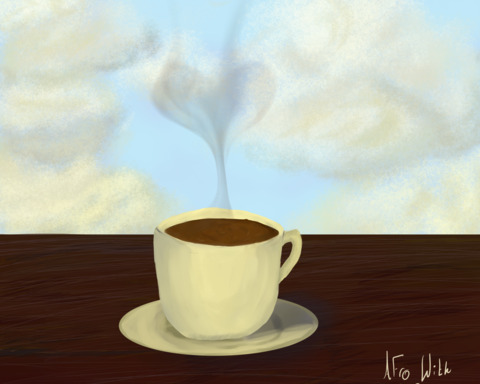 sleep deprived barista