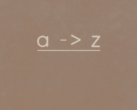 a -> z