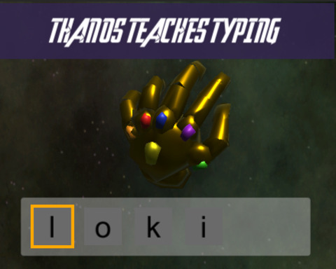 Thanos Teaches Typing