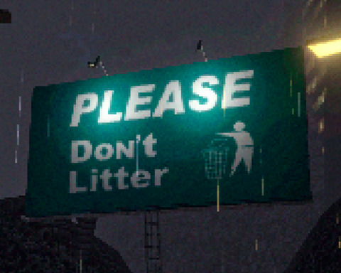 Please don't litter