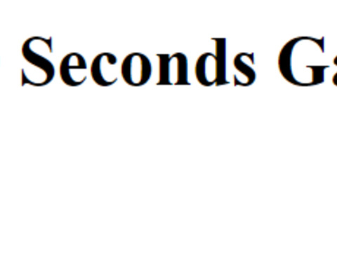 The 10 Seconds Game
