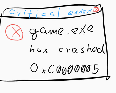 game.exe has crashed