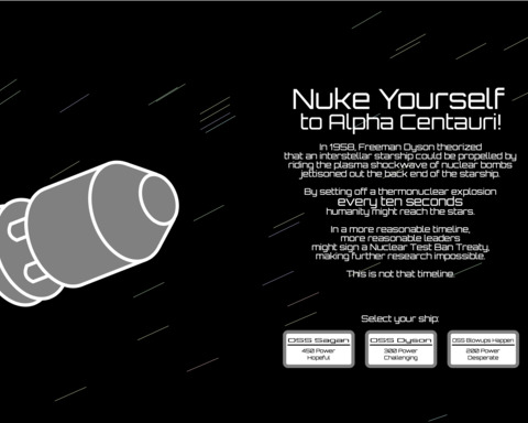 Nuke Yourself to Alpha Centauri!