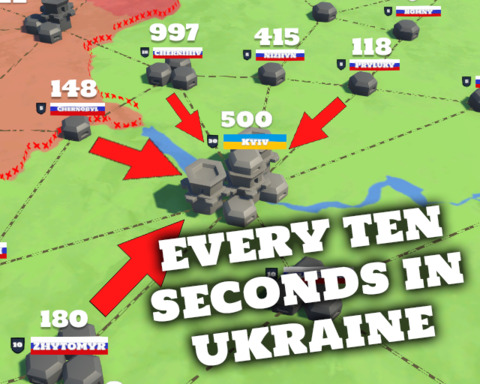 Every ten seconds in Ukraine
