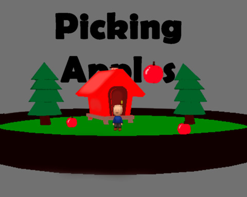 Picking apples
