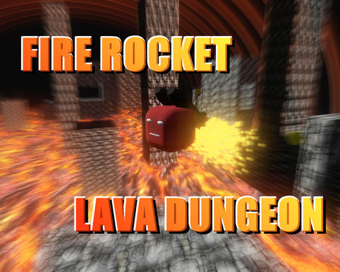 Fire Rocket Lava Dungeon [HTML5]