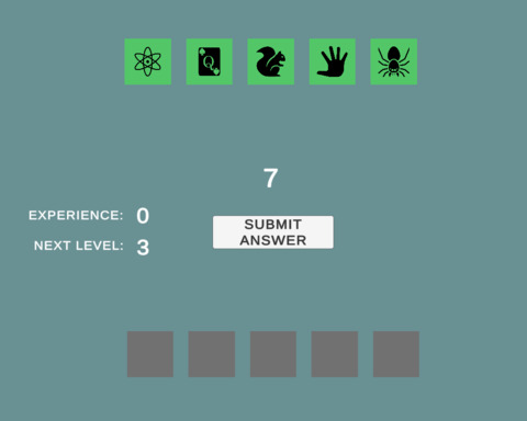 Memory mini game.