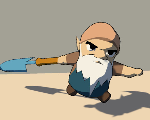 Weed Wacker Garden Gnome