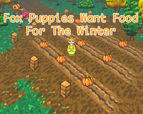 Fox Puppies Want Food For The Winter