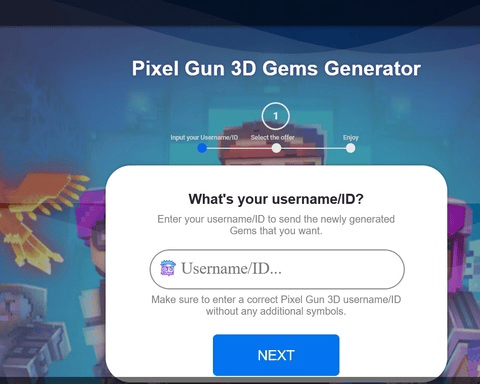 !Lastly~Added [Pixel Gun 3D Gems Generator] 2023 Free