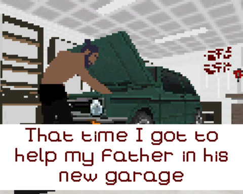 That time I got to help my father in his new garage