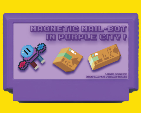 Magnetic Mail-bot in Purple City