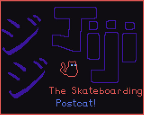 Jiji: The Skateboarding Postcat