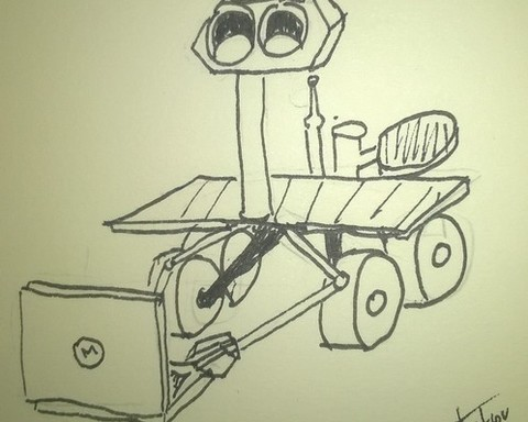 Low-Speed Internet Space Robot Adventure