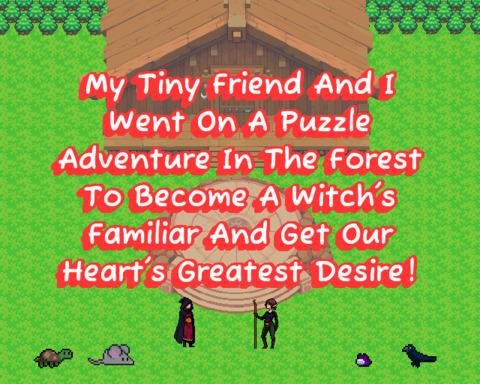 My tiny friend and I went on a puzzle adventure in the forest...