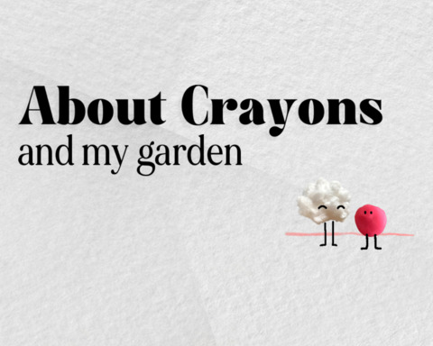 About Crayons and my garden