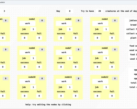 Pheromone computing simulator