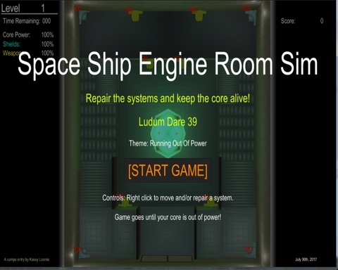 Space Ship Engine Room Sim