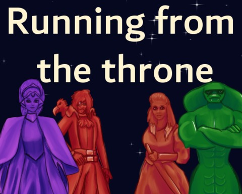 Running from the throne