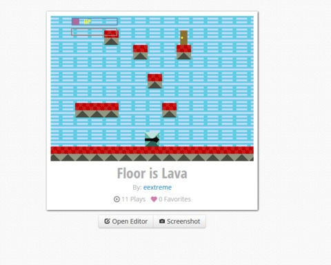 The floor is lava!