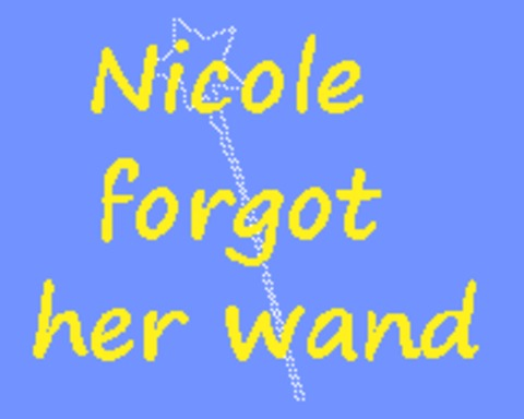 Nicole Forgot her wand