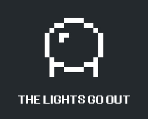 The lights go out.