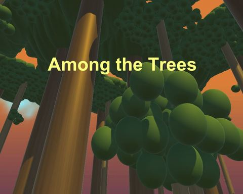 Among the trees