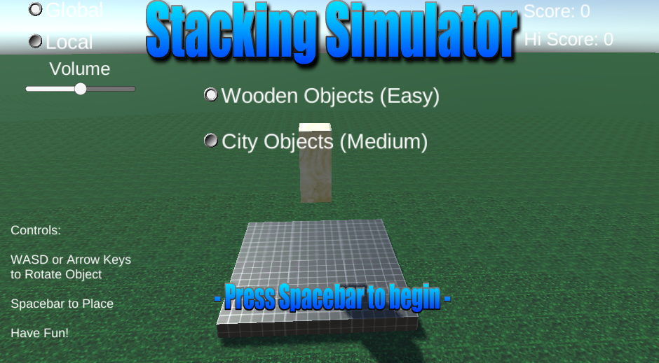 Stacking Simulator