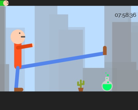 Guy is late for school
