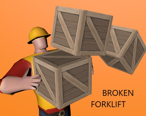 Broken Forklift