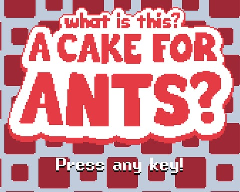 What is this? A Cake for Ants?!