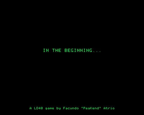 In The Beginning...