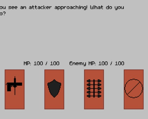 Text Card Action Game