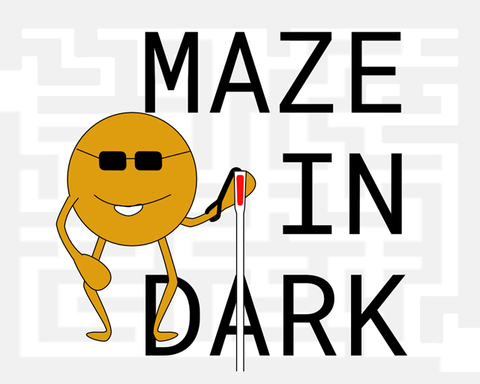 Maze in dark