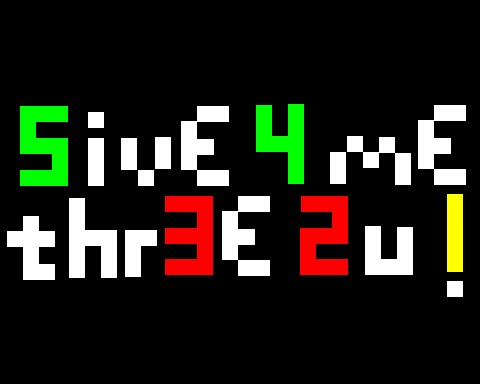 5ive 4 me, thr3e 2 u !1 - a turn-based platformer!