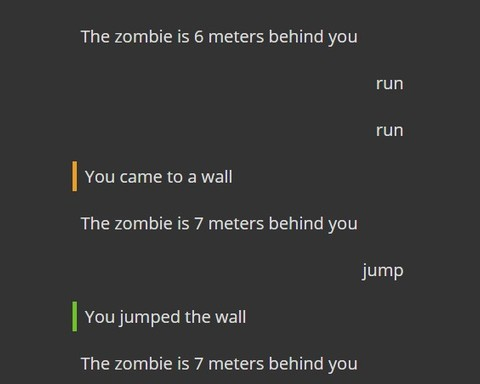 Type Away - a fast paced text based endless runner... with zombies