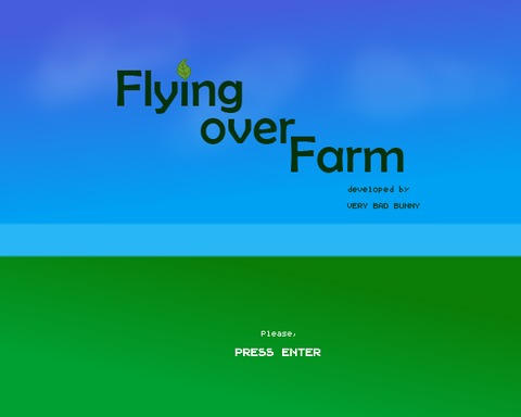 Flying over Farm