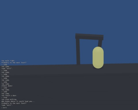 Pill-Boy's Text Adventure Platformer