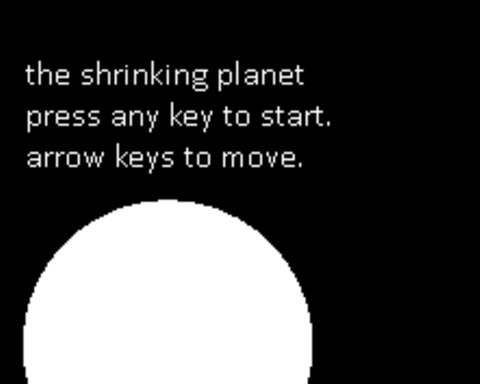 The shrinking planet