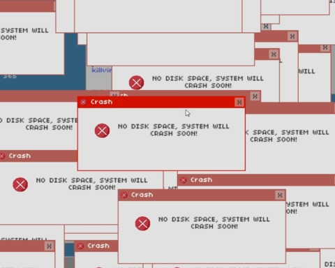 No disk space