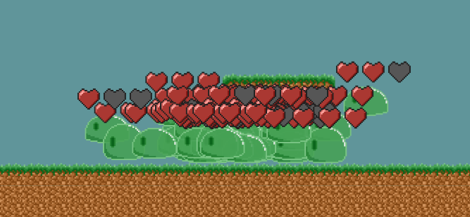 A lot of slimes
