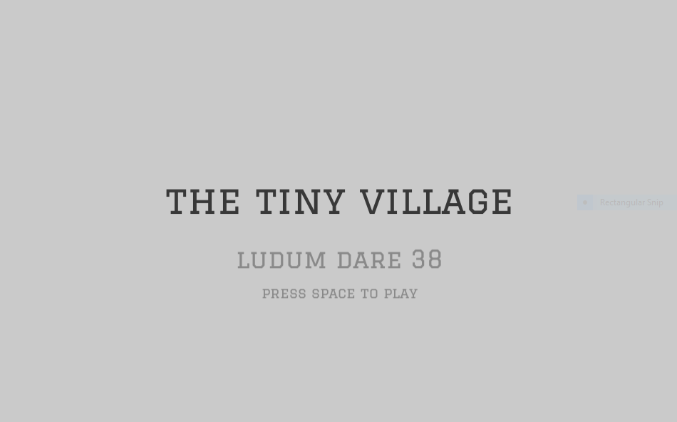 The Tiny Village Title Screen
