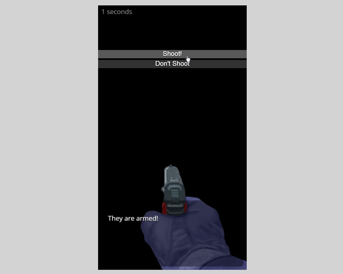 To shoot or not to shoot